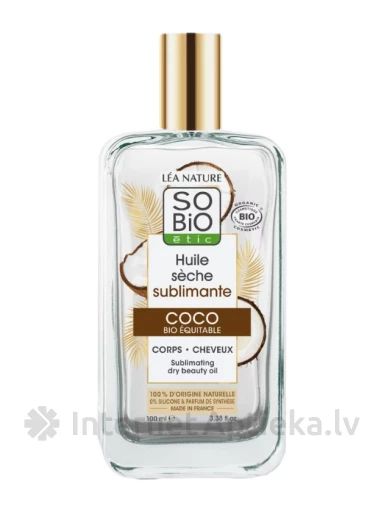 So’Bio Sausā kosmētiskā eļļa "Mirdzums", 100 ml | internetaptieka.lv