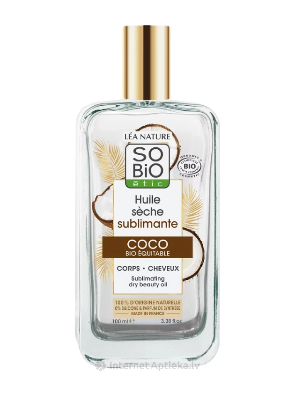 So’Bio Sausā kosmētiskā eļļa "Mirdzums", 100 ml | internetaptieka.lv