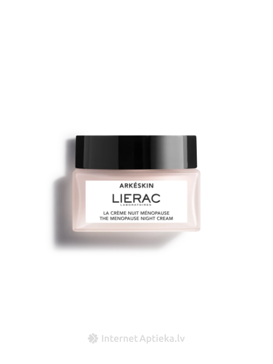 LIERAC ARKÉSKIN nakts krēms sejas ādas kopšanai menopauzes laikā, 50 ml | internetaptieka.lv