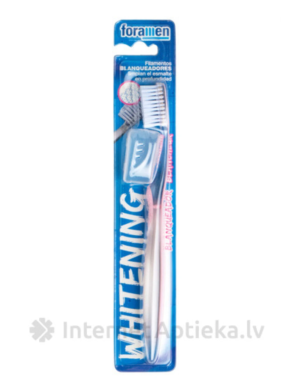 Зубная щетка Foramen Whitening с индикатором цвета, 1 шт. | internetaptieka.lv