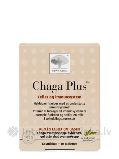 New Nordic Chaga Plus™, 30 tabletes | internetaptieka.lv