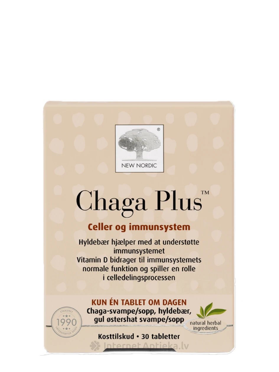 New Nordic Chaga Plus™, 30 tabletes | internetaptieka.lv