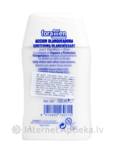 Foramen 2in1 White Zobu pasta, 100 ml | internetaptieka.lv