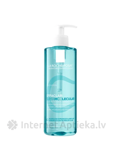 La Roche Posay EFFACLAR Супрамолекулярный гель, который очищает поры и уменьшает себум, 40 мл | internetaptieka.lv