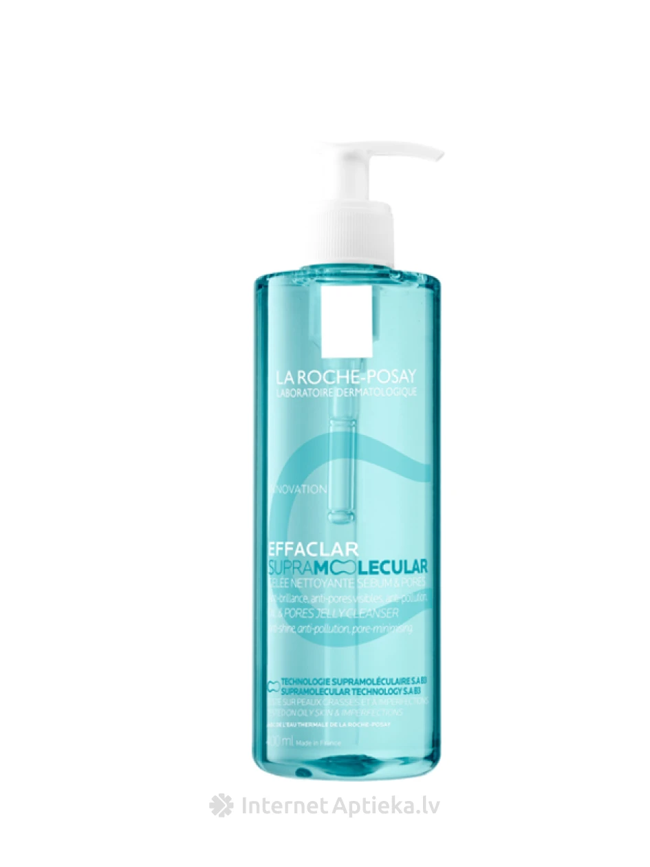 La Roche Posay EFFACLAR Супрамолекулярный гель, который очищает поры и уменьшает себум, 40 мл | internetaptieka.lv