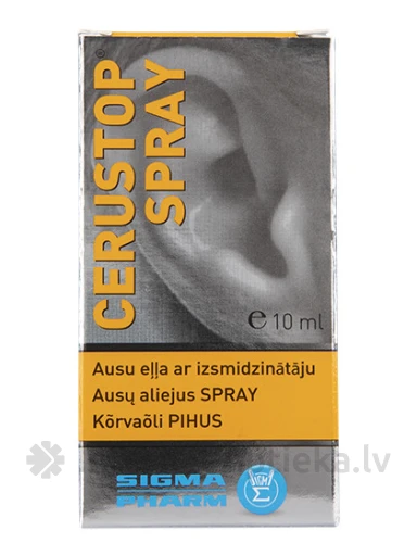 Cerustop Spray ausu eļļa, 10 ml | internetaptieka.lv