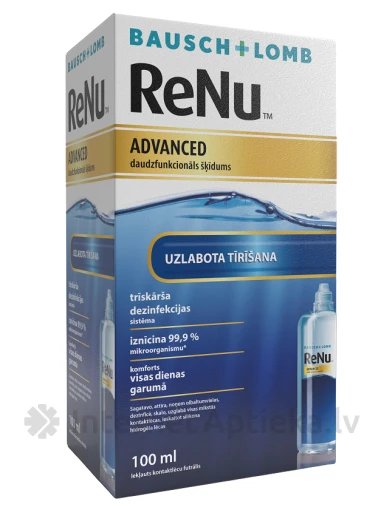 ReNu Advanced multi-purpose solution kontaktläätsede hoolduslahus, 100 ml | internetaptieka.lv