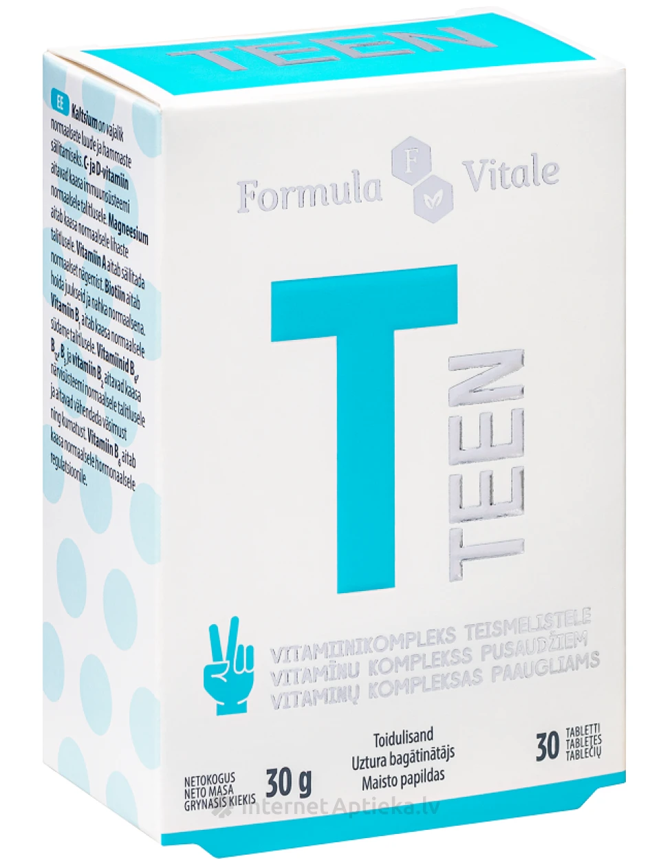 Formula Vitale Teen, 30 tabletes | internetaptieka.lv