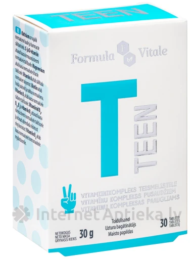 Formula Vitale Teen, 30 tabletes | internetaptieka.lv