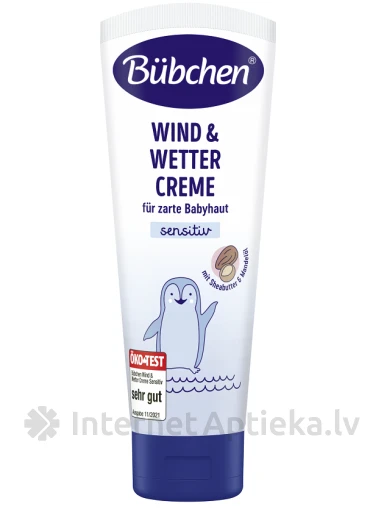 Bubchen детский крем при непогоде, 75 мл | internetaptieka.lv