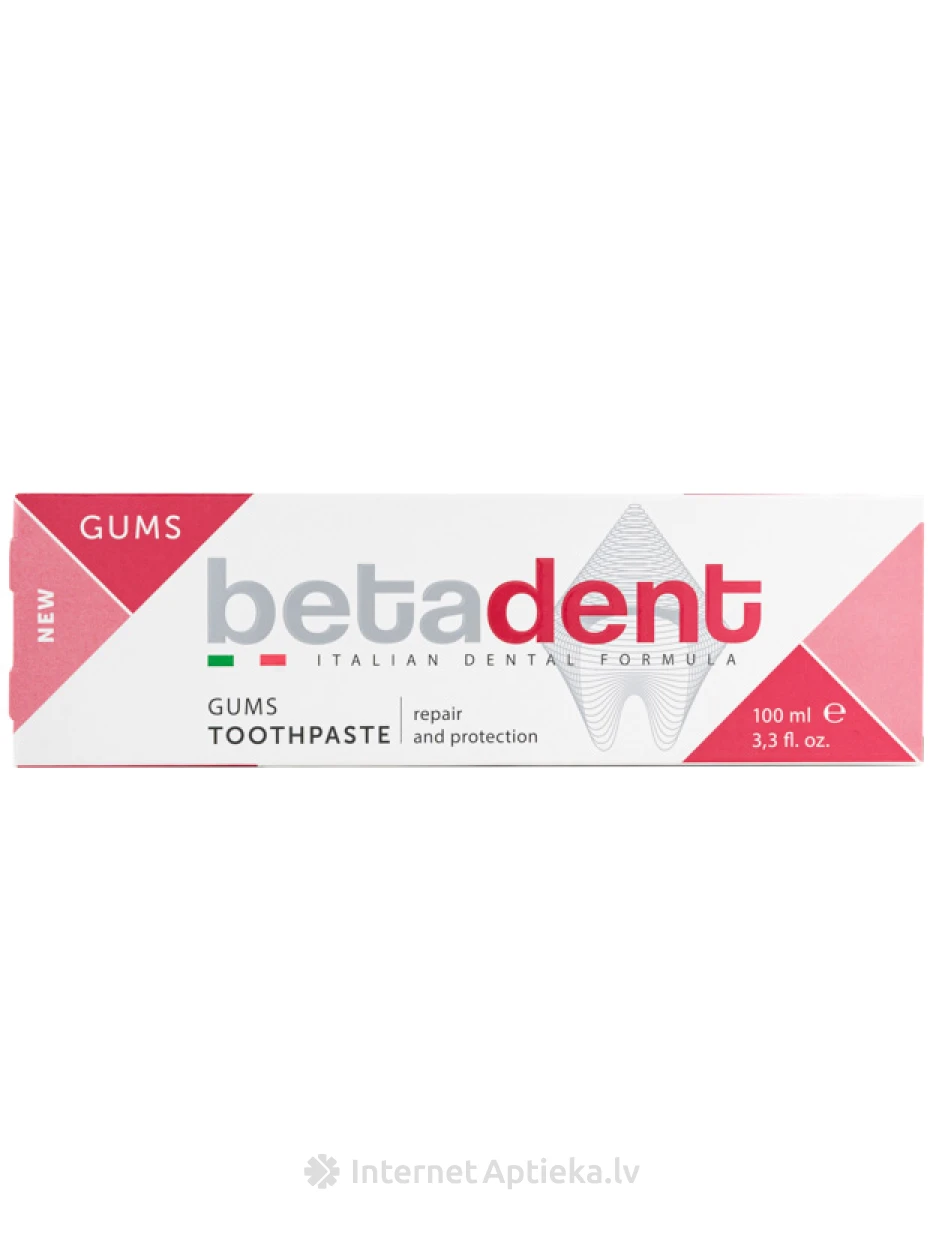 BETADENT GUM ACTION hambapasta igemetele, 100 ml | internetaptieka.lv