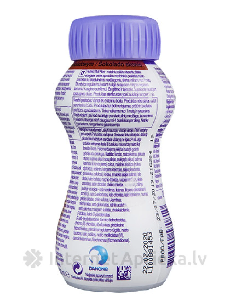 Nutrikid multi fibre со вкусом шоколада, 200 мл | internetaptieka.lv