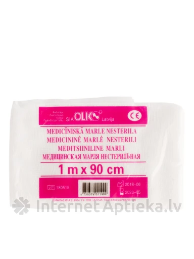 Olko Марля - нестерильная 1 м х 90 см, 1 шт. | internetaptieka.lv