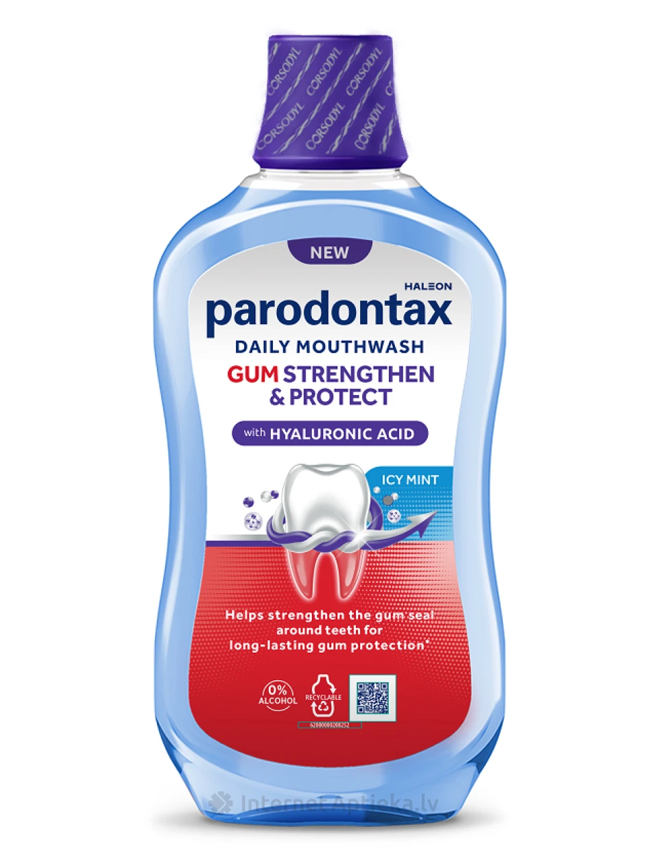 Parodontax Gum Strengthen & Protect Icy Mint, 500 ml | internetaptieka.lv