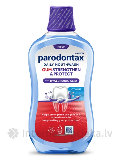 Parodontax Gum Strengthen & Protect Icy Mint, 500 ml | internetaptieka.lv
