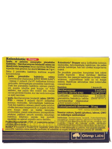 Olimp Lab Kolonbiotic Stopper, 10 капсул | internetaptieka.lv