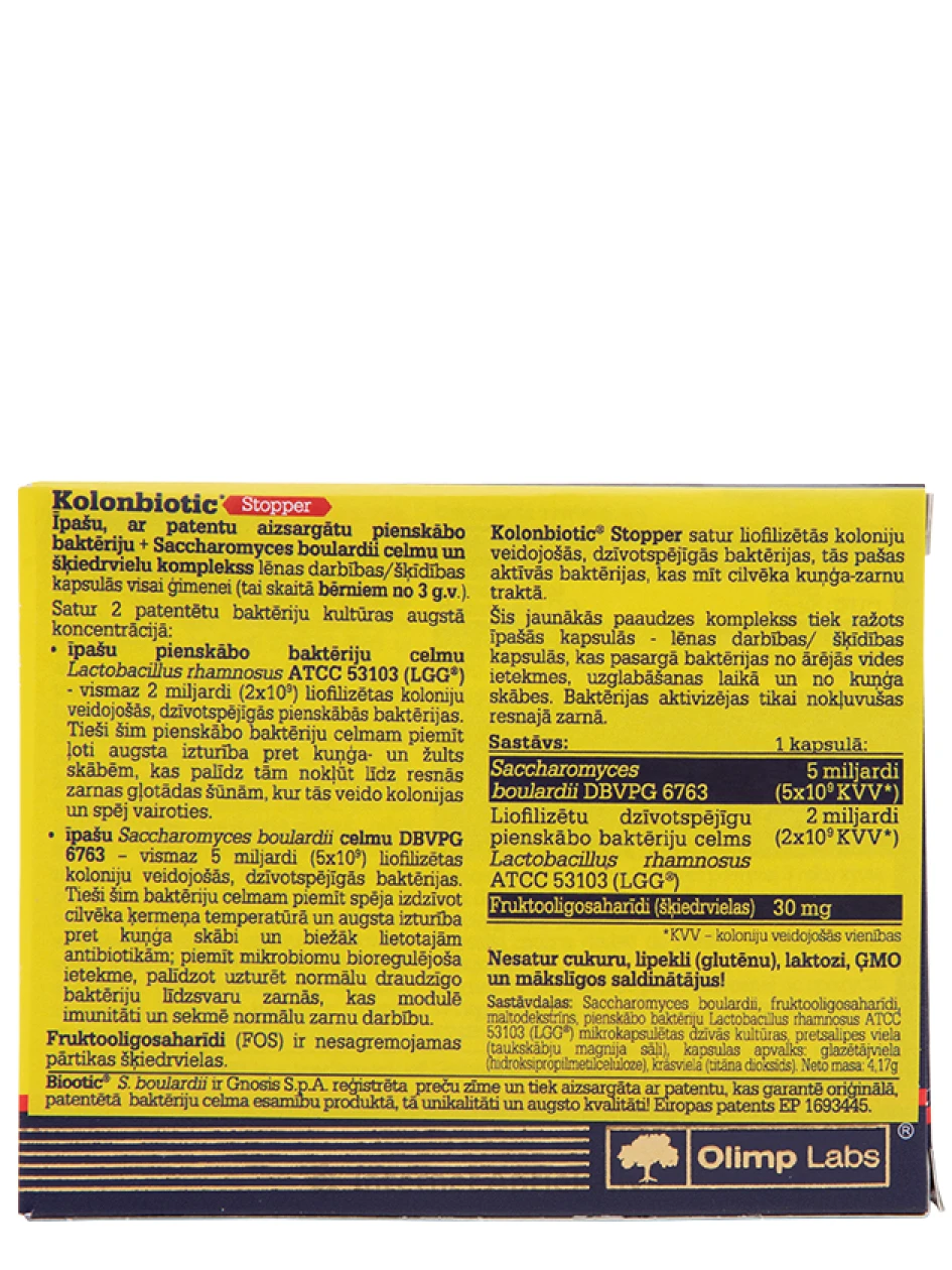 Olimp Lab Kolonbiotic Stopper, 10 kapsulas | internetaptieka.lv