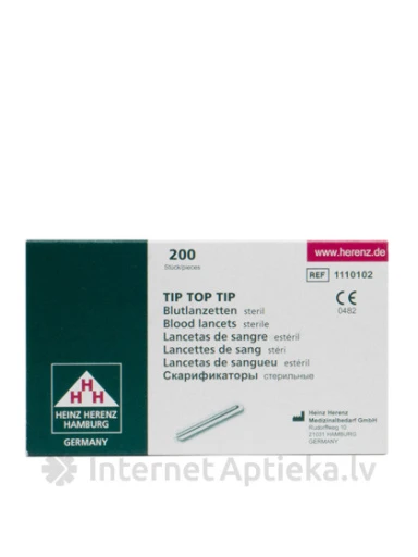 TIP TOP TIP Lancetes - sterilas, 200 gb. | internetaptieka.lv