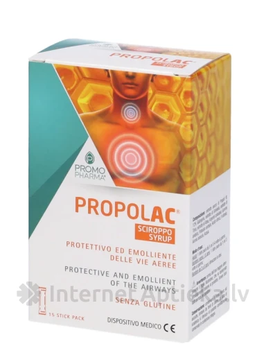 PROMOPHARMA PROPOLAC® siirup lastele ja täiskasvanutele, 15 tk. | internetaptieka.lv