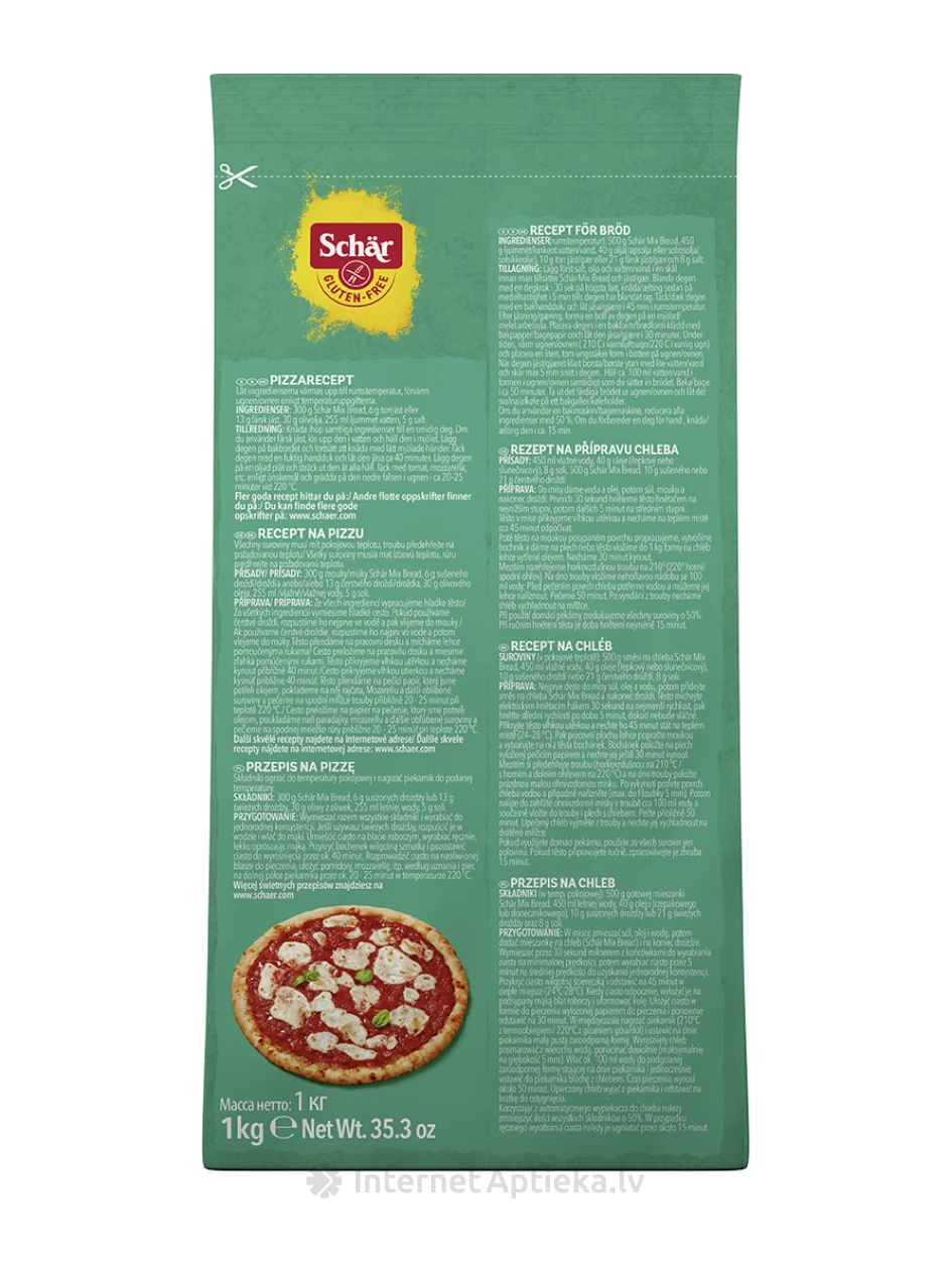 Schär MIX B bezglutēna miltu maisījums, 1 kg | internetaptieka.lv