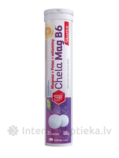 Olimp Labs Chela-Mag B6 Cramp (Skurcz) EFFER, 20 tablečių | internetaptieka.lv