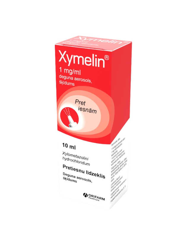 Xymelin 1 mg/ml deguna aerosols, šķīdums