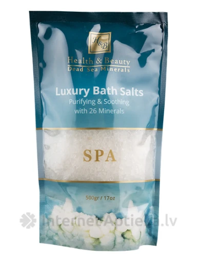 H&B Природные соли для ванны Мертвого моря, 500 г | internetaptieka.lv