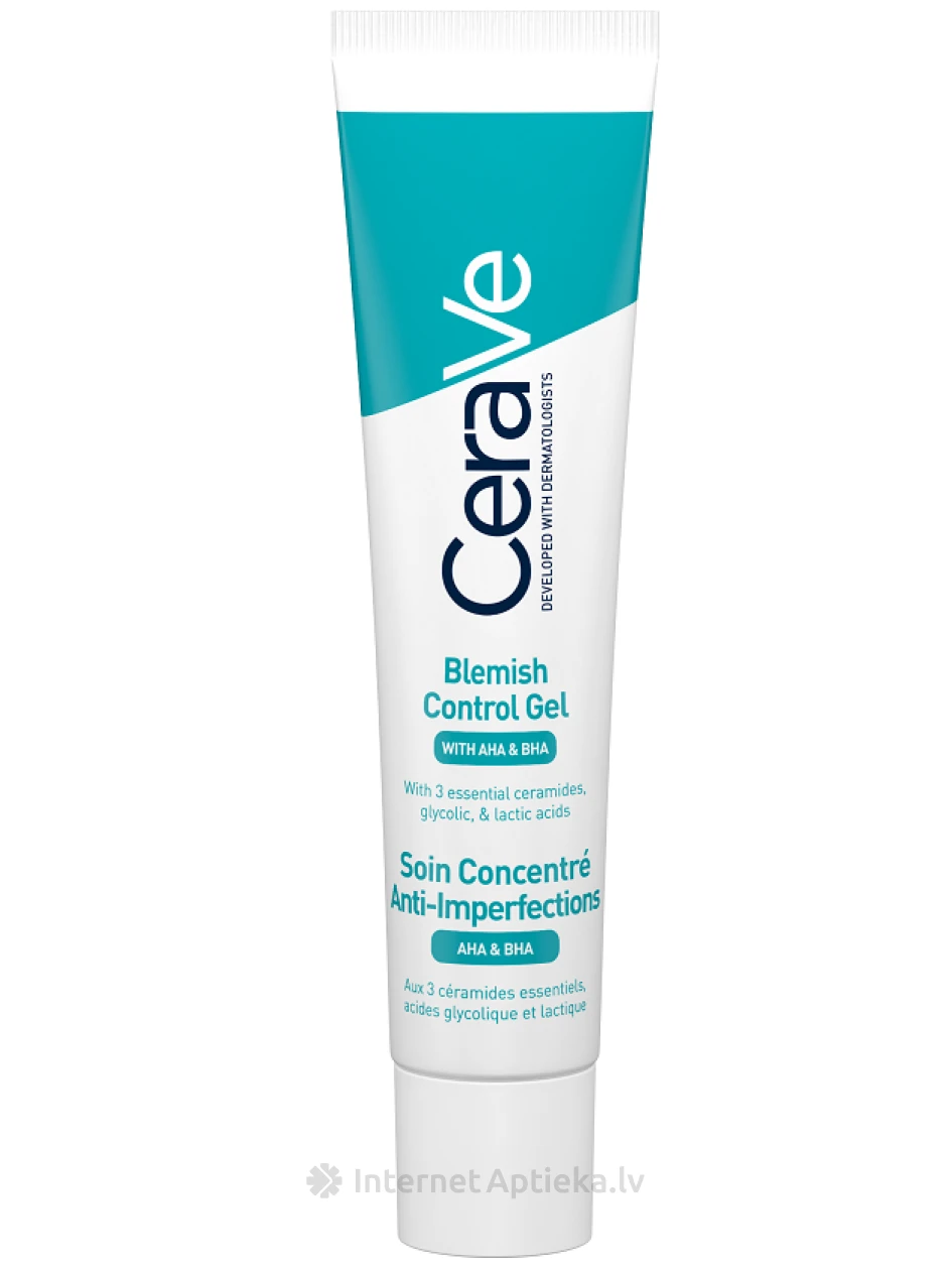 CeraVe гель против несовершенств кожи для ухода за жирной кожей лица, 40 мл | internetaptieka.lv