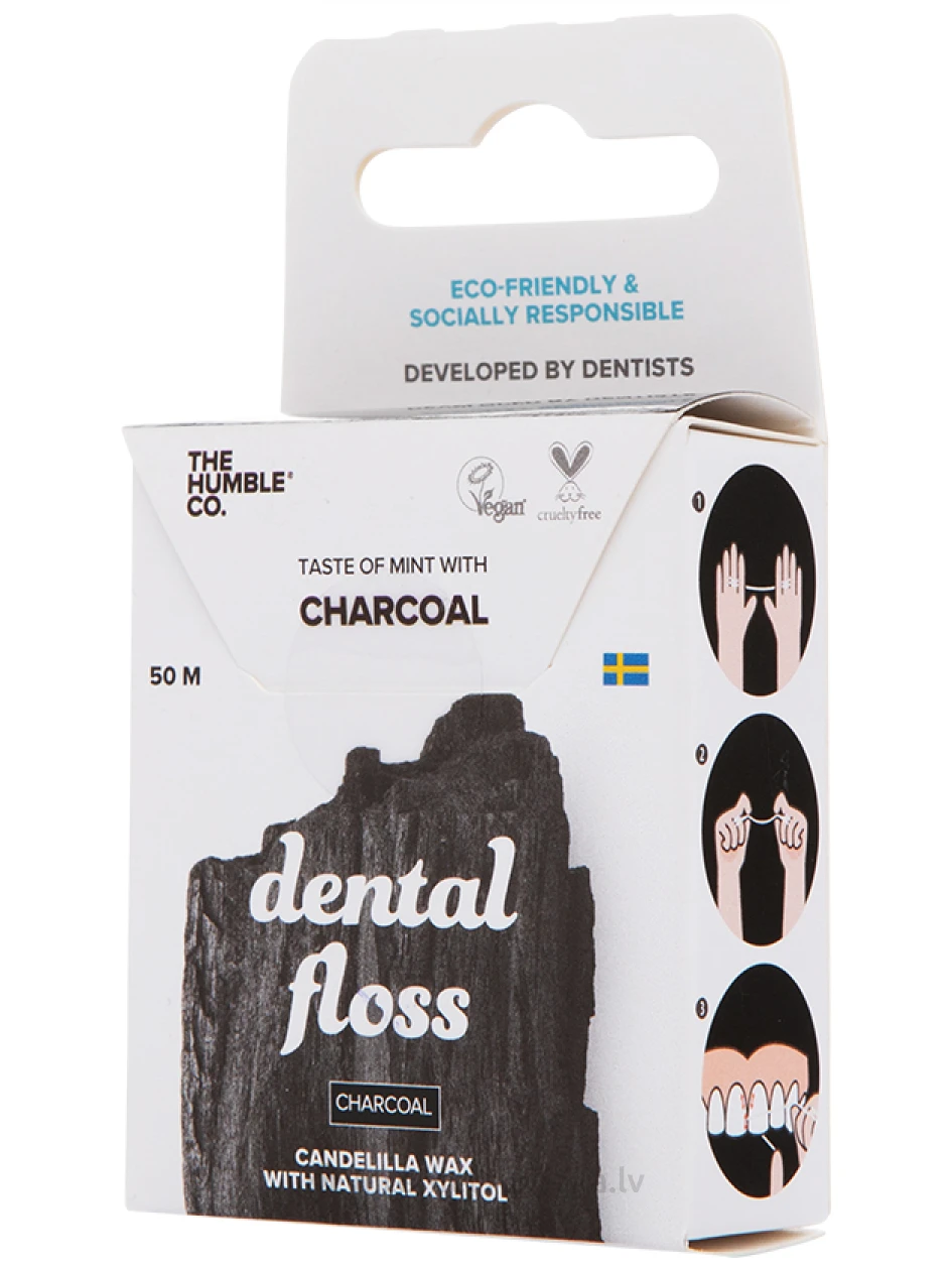 HUMBLE hambaniit CHARCOAL, 50 m | internetaptieka.lv