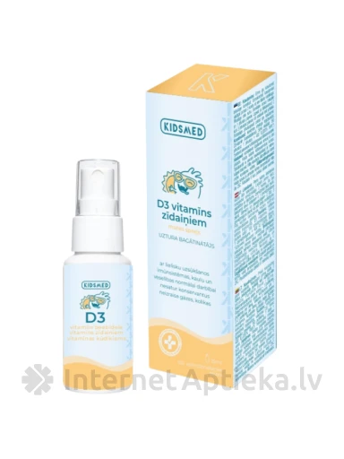 KIDSMED D3 spreja vitamīns 400 IU, 15 ml | internetaptieka.lv