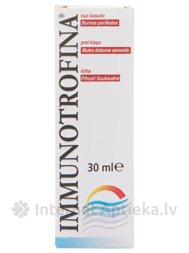 Immunotrofina Аэрозоль от кашля, 30 мл | internetaptieka.lv