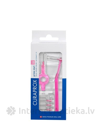 Curaprox interdentālo birstīšu komplekts CPS08 + 5 birstītes, 1gb. | internetaptieka.lv