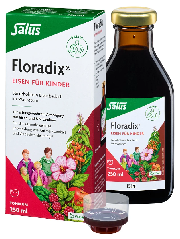 FLORADIX Dzelzs bērniem šķidrums, 250 ml