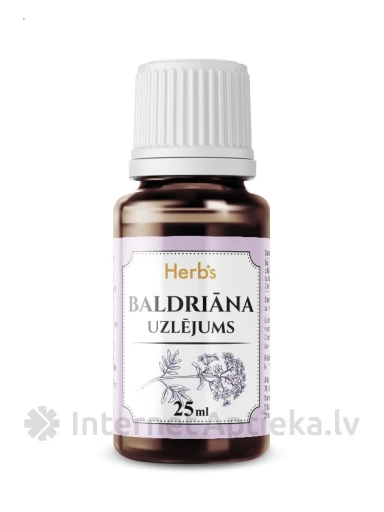 Palderjanimahlake ürtide suukaudne lahus alkoholisisaldus 70%, 25 ml | internetaptieka.lv