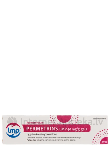 Permetrīna gels 40mg/g, 40 g | internetaptieka.lv