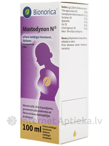 Mastodynon N, tilgad suukaudseks kasutamiseks, 100 ml | internetaptieka.lv