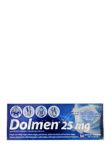 Dolmen tabletes, 25 mg, 10 gab. | internetaptieka.lv