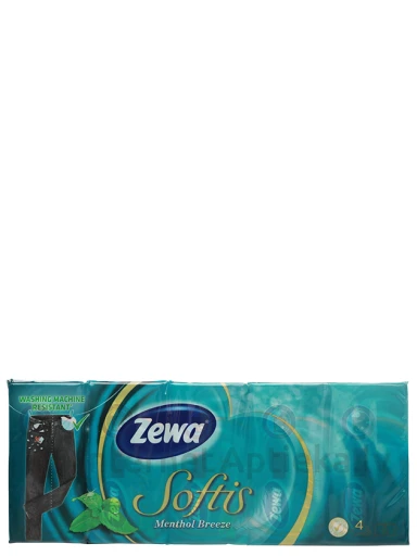 Zewa softis menthol носовые платки, 10 пачек | internetaptieka.lv