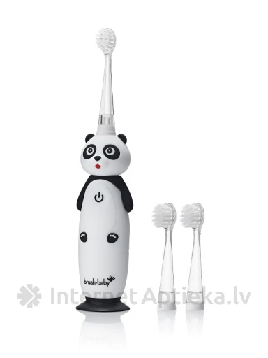 Brush-Baby WildOne eletriskā zobu birste panda 0-10 gadiem, 1 gb. | internetaptieka.lv
