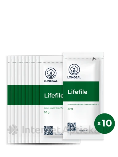 LONGSAL Lifefile, 10*20 g | internetaptieka.lv