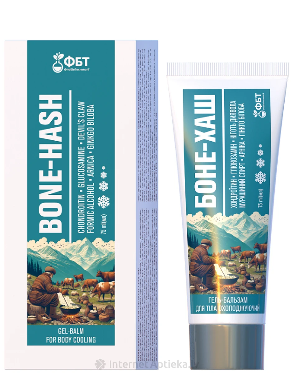 BONE-HASH jahutav kehakreem-palsam, 75 ml | internetaptieka.lv