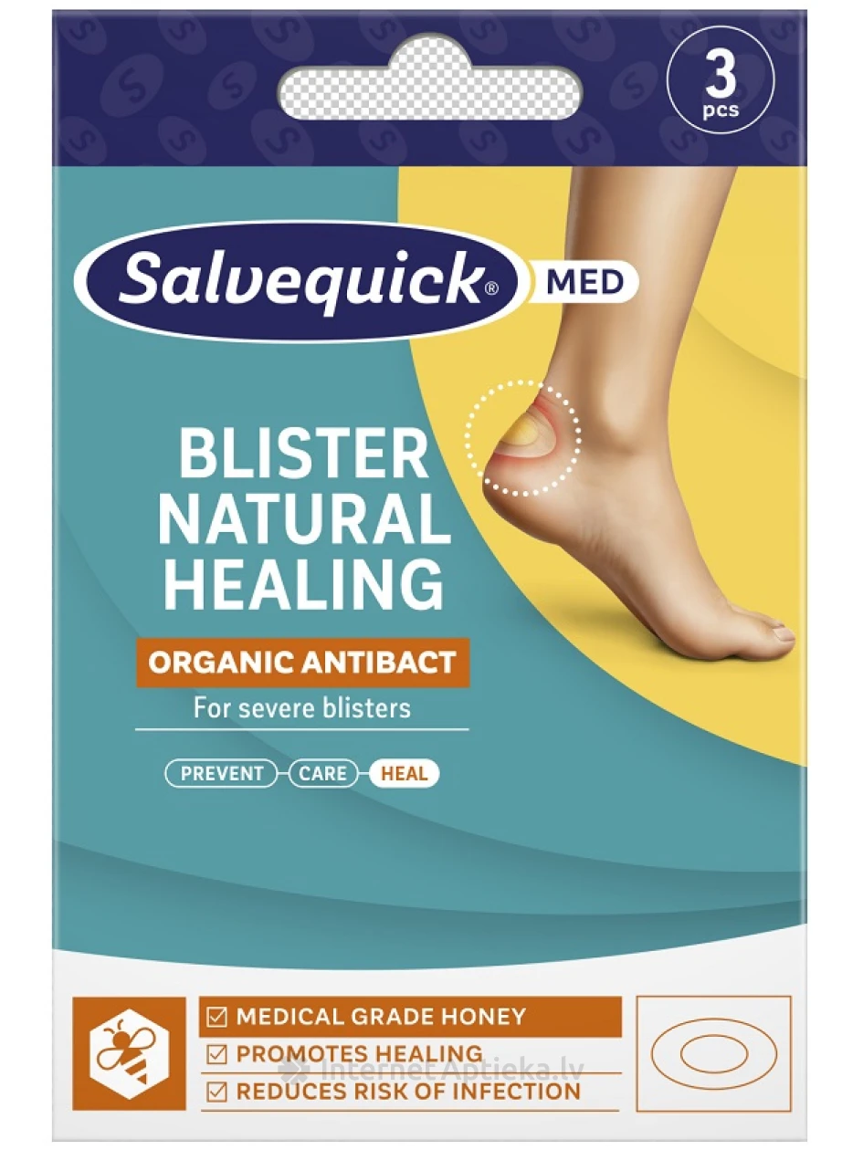 SALVEQUICK Blister Natural Healing tulznu plāksteri, 3 gb. | internetaptieka.lv