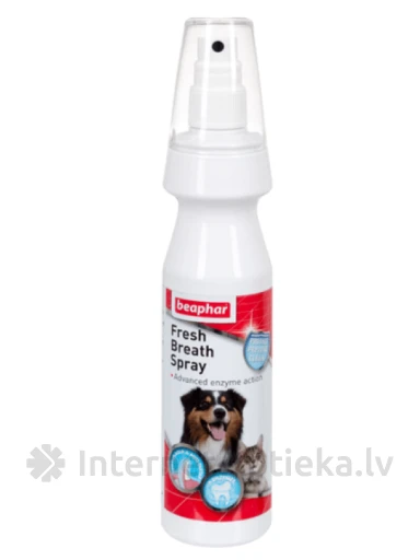 Beaphar Fresh Breath Aerosool koerte ja kasside hammaste puhastamiseks, 150 ml | internetaptieka.lv