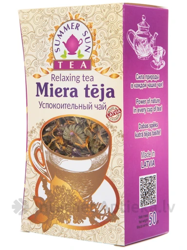 Summer sun tea, Miera tēja, 50 g | internetaptieka.lv