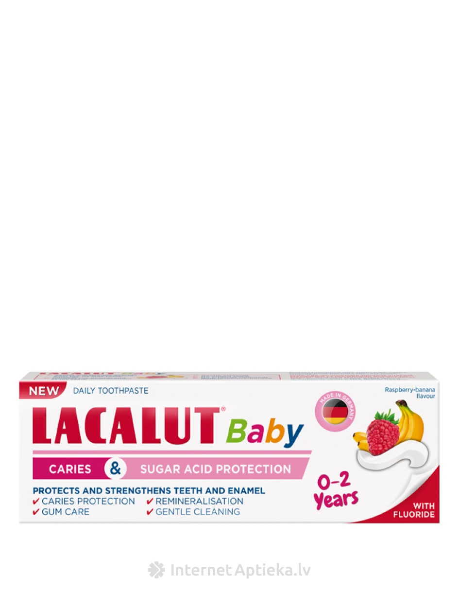 Lacalut Baby 0-2 gadi zobu pasta, 55 ml | internetaptieka.lv