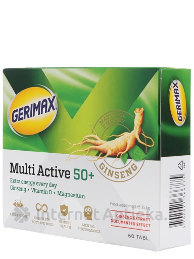 Gerimax Multi Active 50+, 60 таблеток | internetaptieka.lv