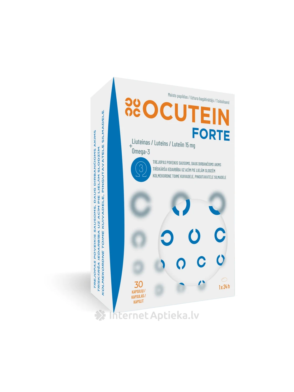Ocutein Forte Luteiin 15mg kapslid, 30 kapslit | internetaptieka.lv