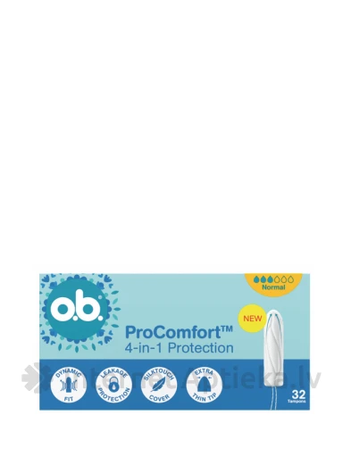 OB Higiēniskie tamponi ProComfort Normal, 32 gb. | internetaptieka.lv
