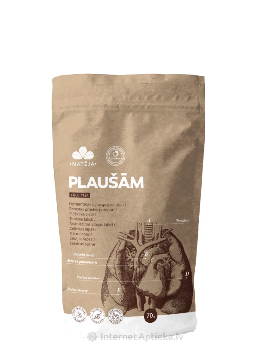 Natēja beramā tēja plaušām, 70 g | internetaptieka.lv