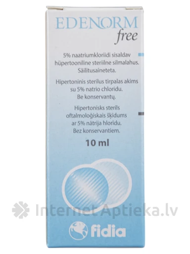 Edenorm Free 5% acu pil., 10 ml | internetaptieka.lv